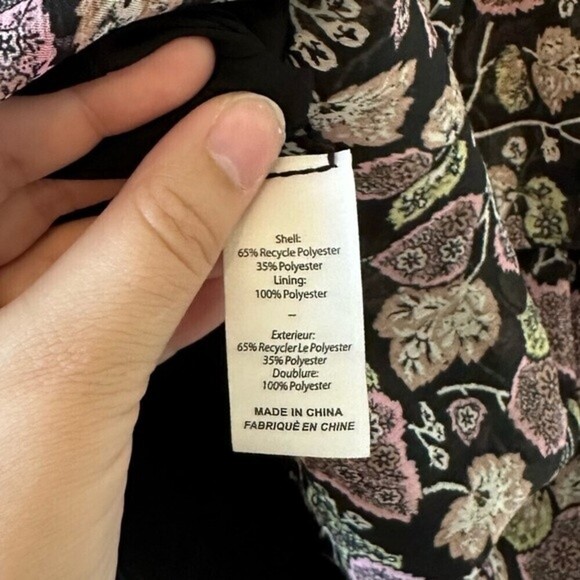 cinq a sept drew georgette floral ruffle smocked blouse - Picture 11 of 12